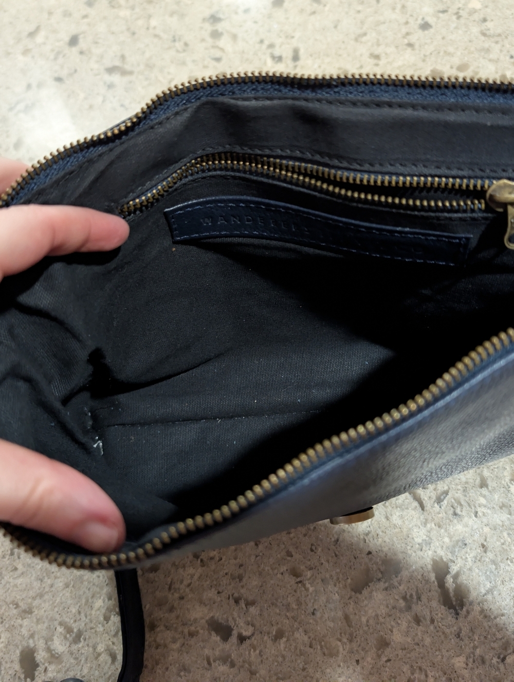 The Wanderers Traveler Co Marseille Crossbody Clutch - Navy - Picture 12 of 12